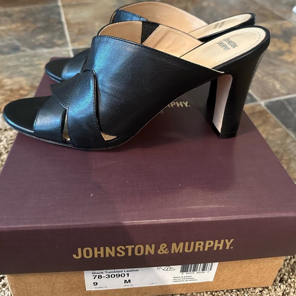 Johnston and Murphy Carrie Cross Strap Slide, Size 9 Worn Once EUC - Picture 10 of 12